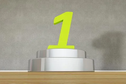 Number one Stock Illustration