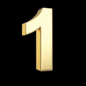 Number one Stock Illustration
