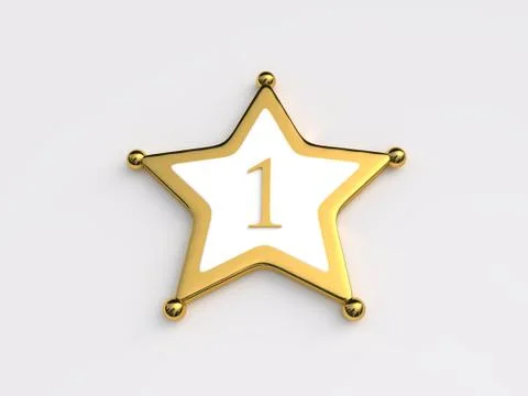 Number one Stock Illustration