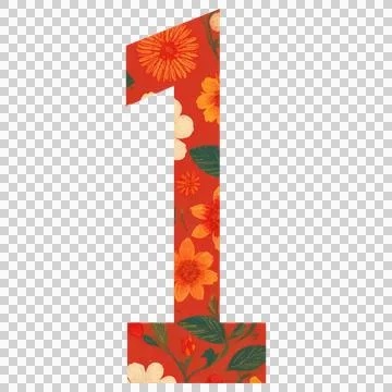 Number one Stock Illustration