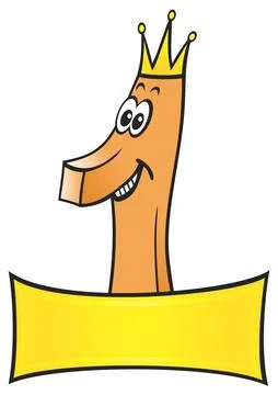 Number one Stock Illustration