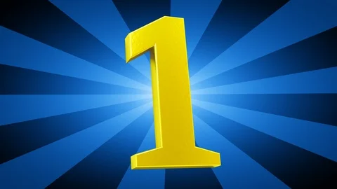 Number One. Looping footage has 4K resolution. 3D Illustration. Stock Footage 116043322