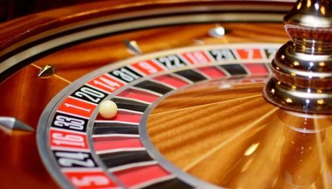 Number one at roulette wheel Stock Photos