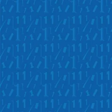 Number one seamless pattern Stock Illustration