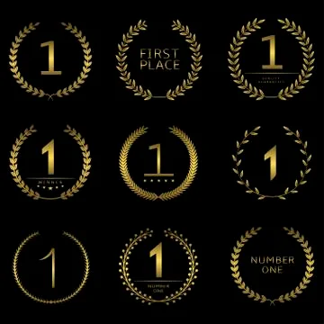 Number one symbol Stock Illustration
