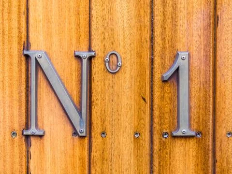 Number one on a train 스톡 사진