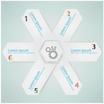 Number options Stock Illustration