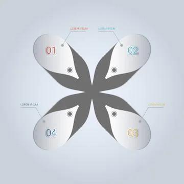 Number options Stock Illustration