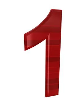 Number over white Stock Illustration