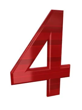 Number over white Stock Illustration