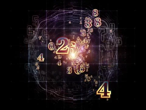 Number Particles Stock Illustration