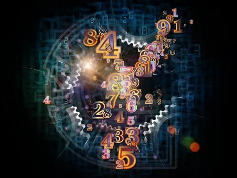 Number Particles Stock Illustration