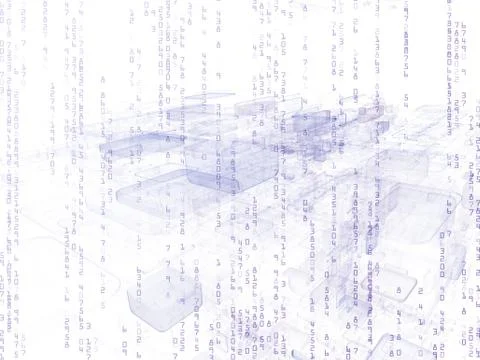 Number Processing Stockillustratie