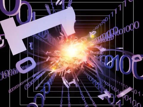 Number Processing Ilustração Stock