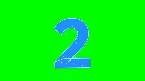 Number Professional on Chroma Key for Compositing Video stock 336892826