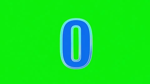 Number Professional on Chroma Key for Compositing Stock Footage 337179015