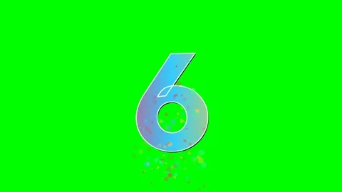 Number Professional - Chroma Key Green Screen Footage Stock Footage 336898810