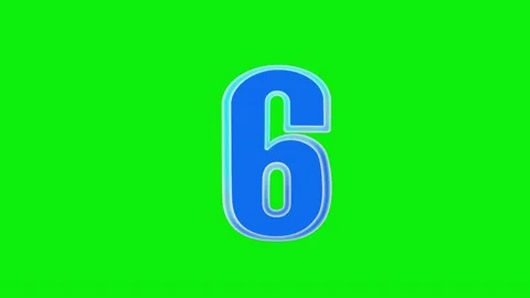 Number Professional - Chroma Key Green Screen Footage Stock Footage 337052463