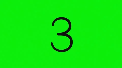 Number Professional - Chroma Key Green Screen Footage Stock Footage 337179002