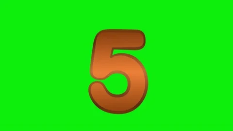 Number Professional - Chroma Key Green Screen Footage Stock-Footage 337991167