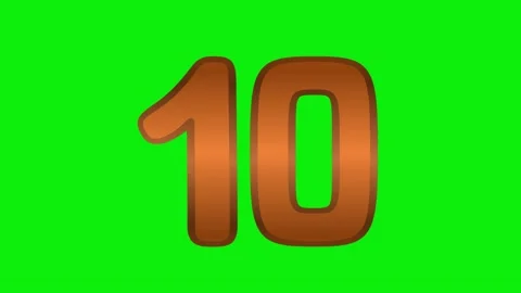 Number Professional Isolated Green Screen Stock Video Vídeos de archivo 337991201