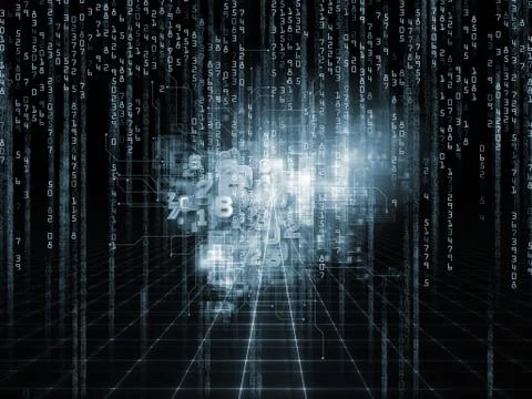 Number Propagation 스톡 일러스트