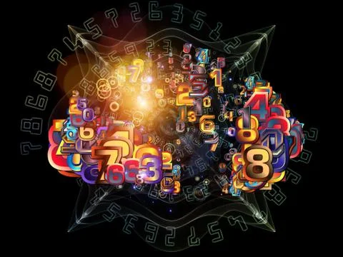 Number Propagation Stock Illustration