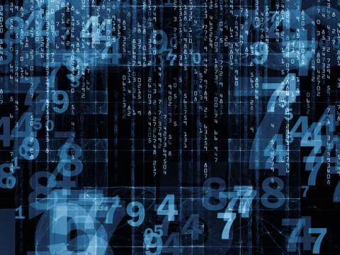 Number Propagation Stock Illustration