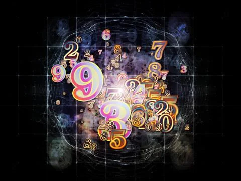 Number Reality Stock Illustration