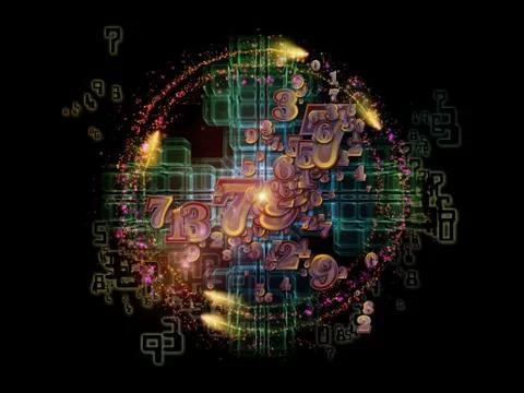 Number Reality Stock Illustration