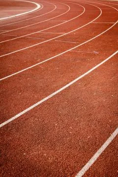 Number on running track Foto stock