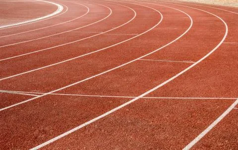 Number on running track Stock Photos