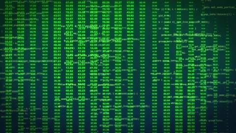 Number scrolling and code programming Stockbeeldmateriaal 316521309