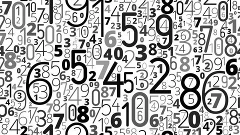 Number seamless texture Stock-Illustration