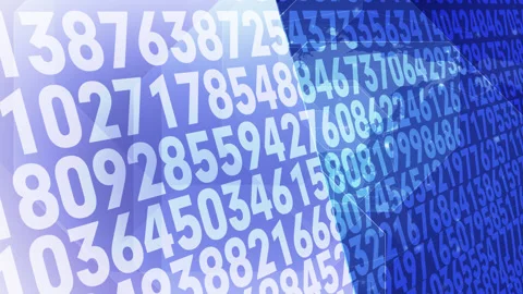 Number sequence and world map exploring ... | Stock Video | Pond5