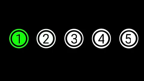 Number Sequence Loading Flat Animation Stock Footage 337304471