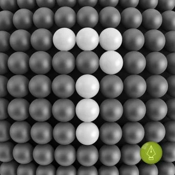Number seven. Abstract mathematics background Stock Illustration