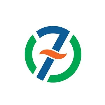 Number seven icon vector illustration design Stock Illustration