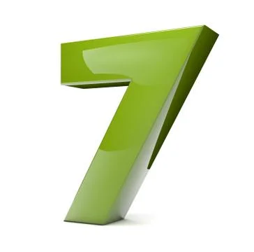 Number seven Stock Illustration