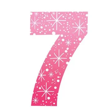Number seven Stock Illustration