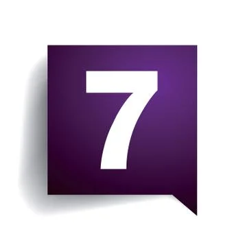 Number seven Stock Illustration