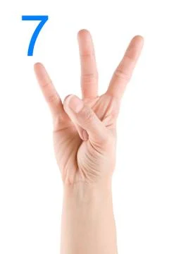 Number seven Foto stock
