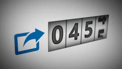 Number of Shared Quickly Increasing.  (Social Media Concept) Video stock 118207136