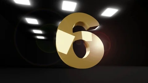 Number Six Stock-Footage 73744937