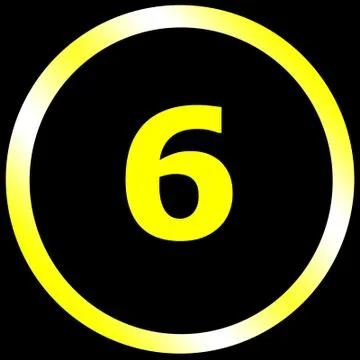 Number six Stock Illustration