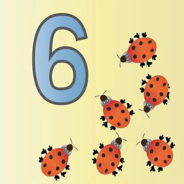 Number six Stock Illustration