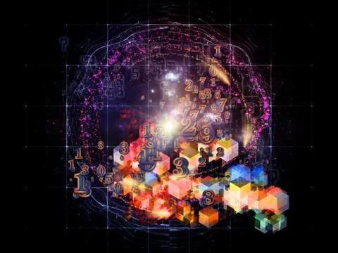 Number Solution Illustrazione stock