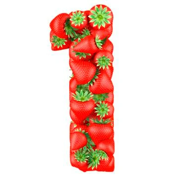 Number of Strawberry Stock Illustration