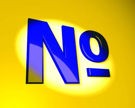 Number symbol Stock Illustration