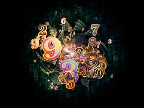 Number Technologies Stock Illustration